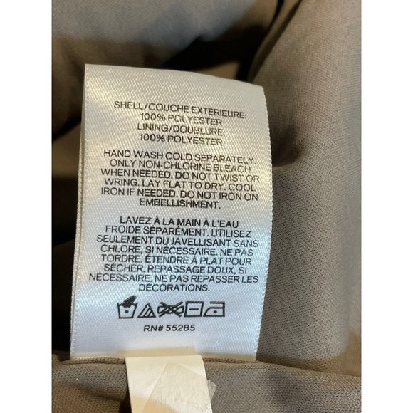 Express Dress Women Size Small Petite Pewter Bronze Sequins Mini Long Sleeve - Picture 7 of 11